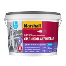 Marshall Akrikor Фасадная краска силикон-акриловая матовая база BW ( 2.5л),
