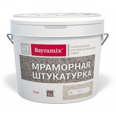 Bayramix Мраморная штукатурка Royal White-N, 15 кг