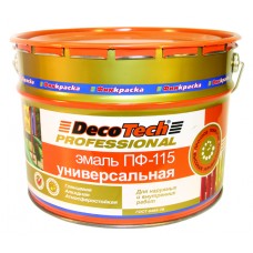 DecoTech Краска ПФ-115, желтая под RAL1023, 10кг/10кг