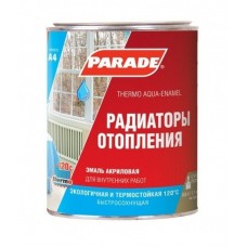 0006326 Эмаль PARADE А4 Радиаторы отопления акриловая термо Бел. п/мат. 0,9л Россия