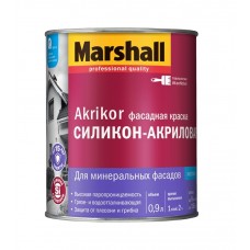 Marshall Akrikor Фасадная краска силикон-акриловая матовая база BW ( 0.9л),
