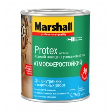 Marshall Protex лак яхтный алкидно-уретановый,универсальный,полуматовый ( 0,75л)