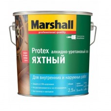 Marshall Protex лак яхтный алкидно-уретановый,универсальный,полуматовый ( 2,5л)